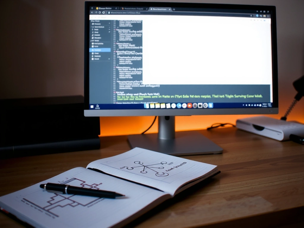 A technical workspace showing browser developer tools.